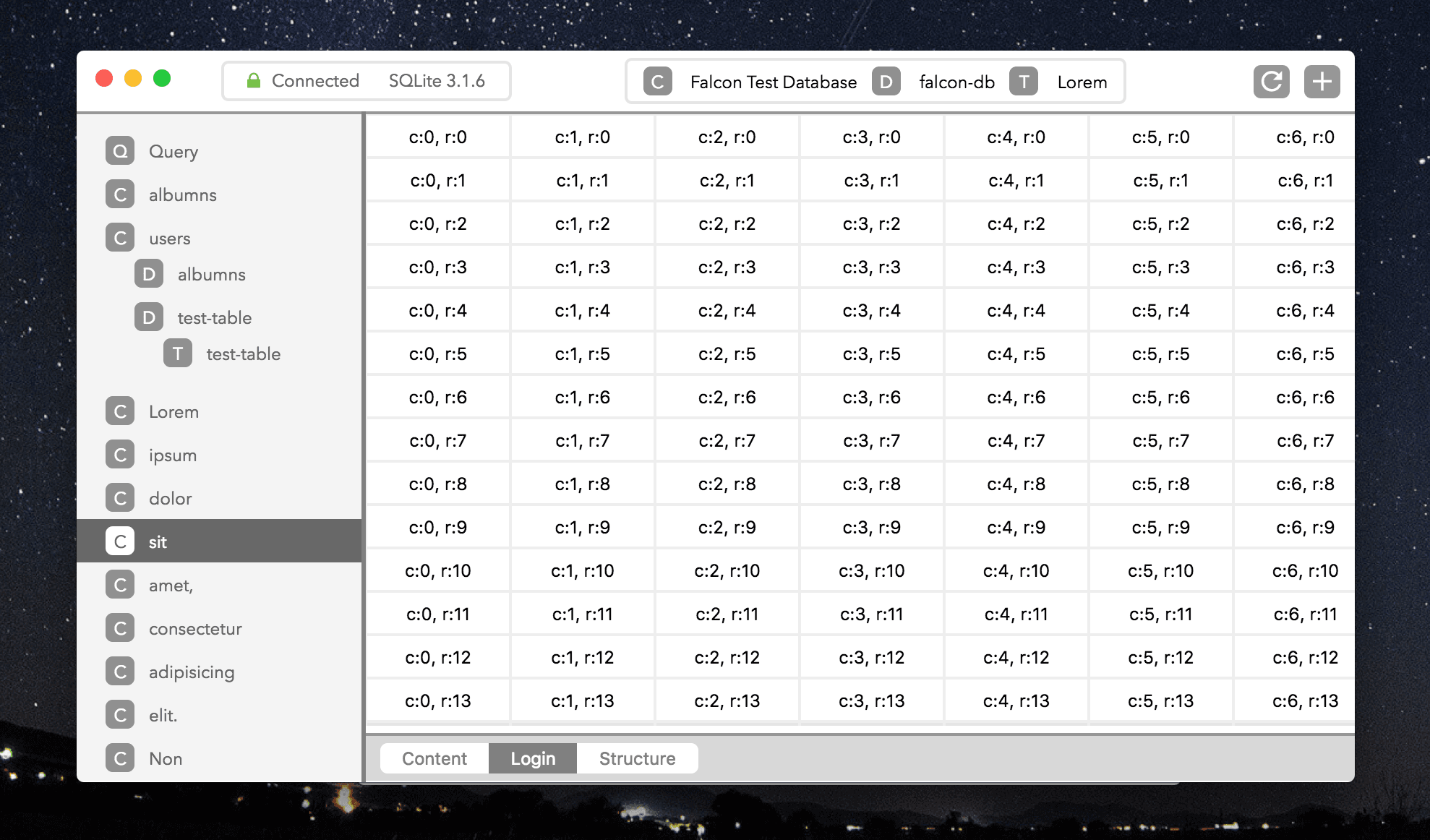 Falcon - A Modern, Cross Platform Database Client